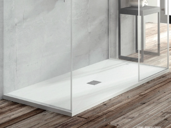 Receveur de douche, sur mesure : Largeur 100 à 200 cm x l. 70 à 100 cm. Bac à douche en résine Akrytan® anti glissant, finition ardoise, 10 couleurs, Livraison offerte et rapide